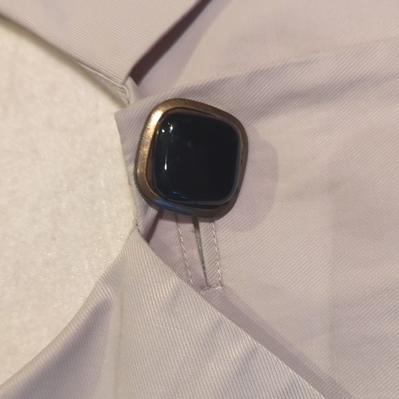 Vertigo Paris Cream Trench Coat Designer Chic Bow Back Tailored Sz S - Picture 6 of 13